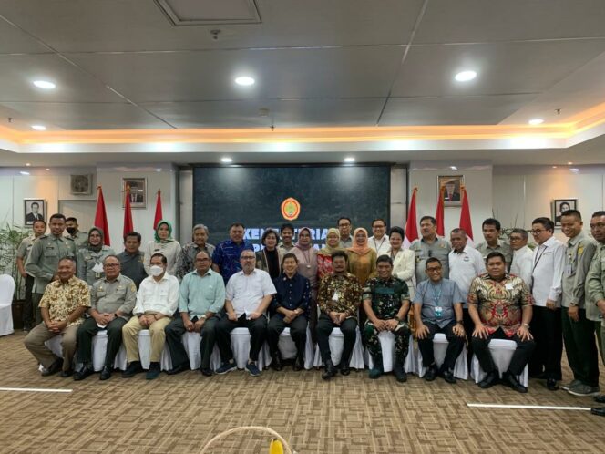 
 Menteri Pertanian Syahrul Yasin Limpo Terima Kunjungan Jajaran BPPKKSS dan PCBM ke-II di Aula Kementan RI