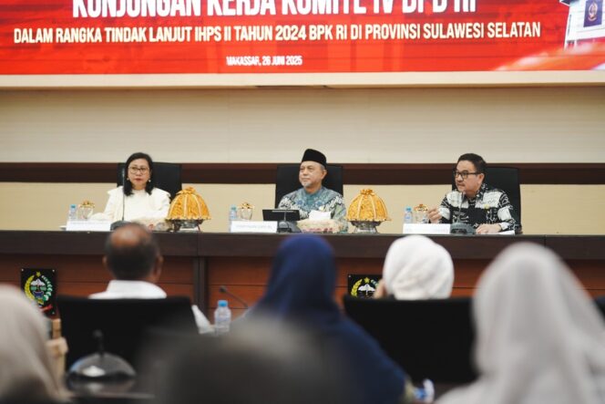 
 Sekda Sulsel Sambut Kunker Komite IV DPD RI Bahas IHPS II BPK RI